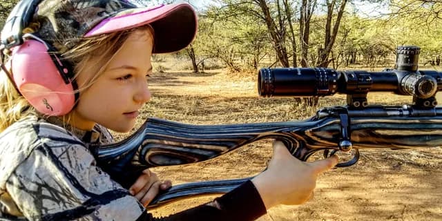Next-Gen Mentorship: Young Huntress on Shooting Sticks