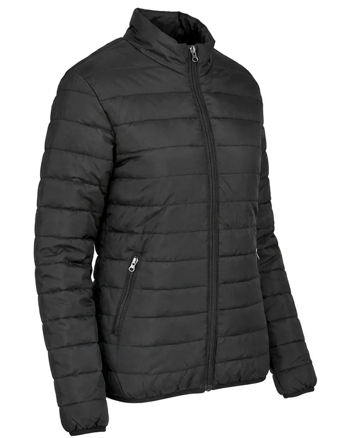 Men's Hooded Puffer Jacket - Black