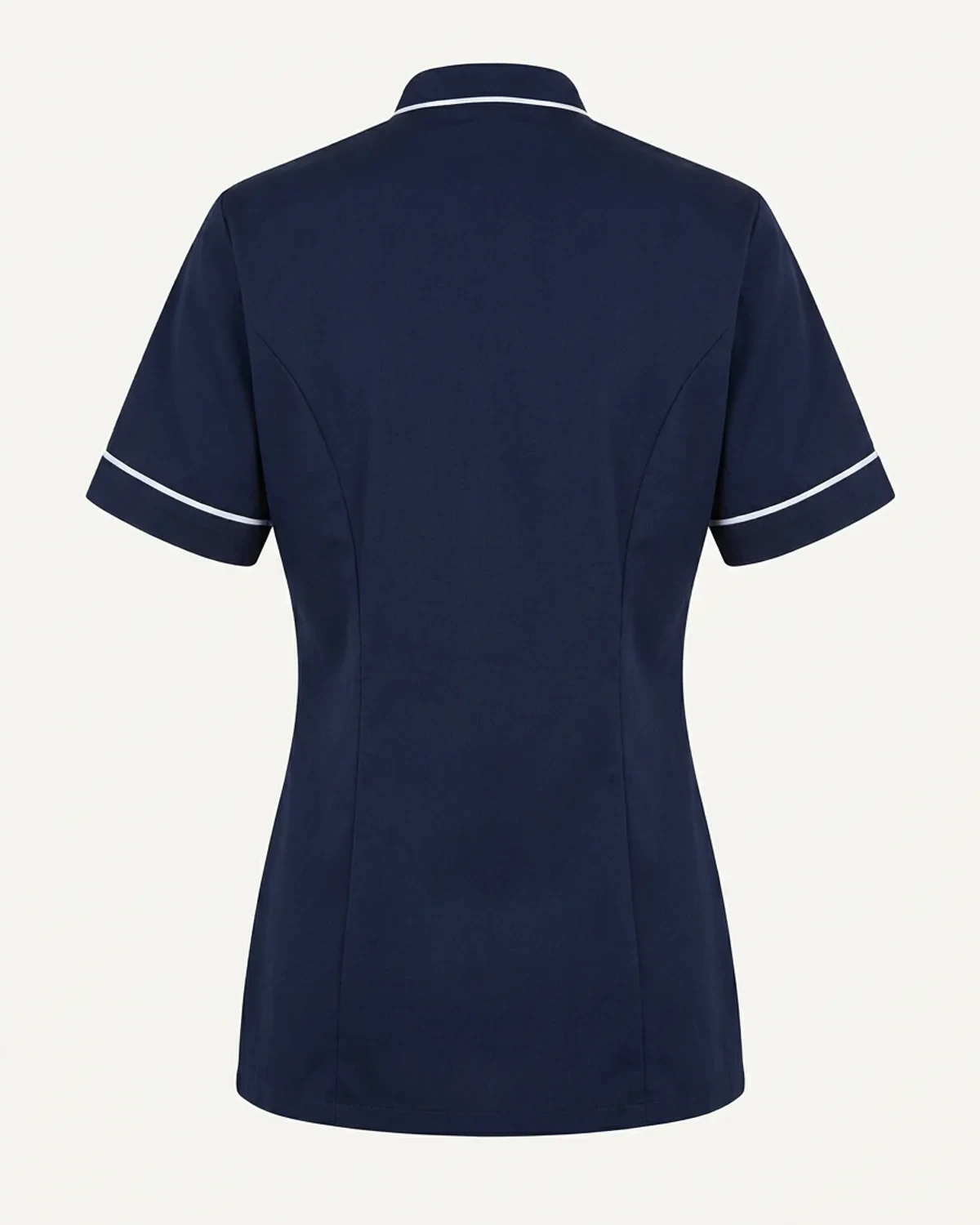 Ladies Piping Top with Pockets: Short Sleeve